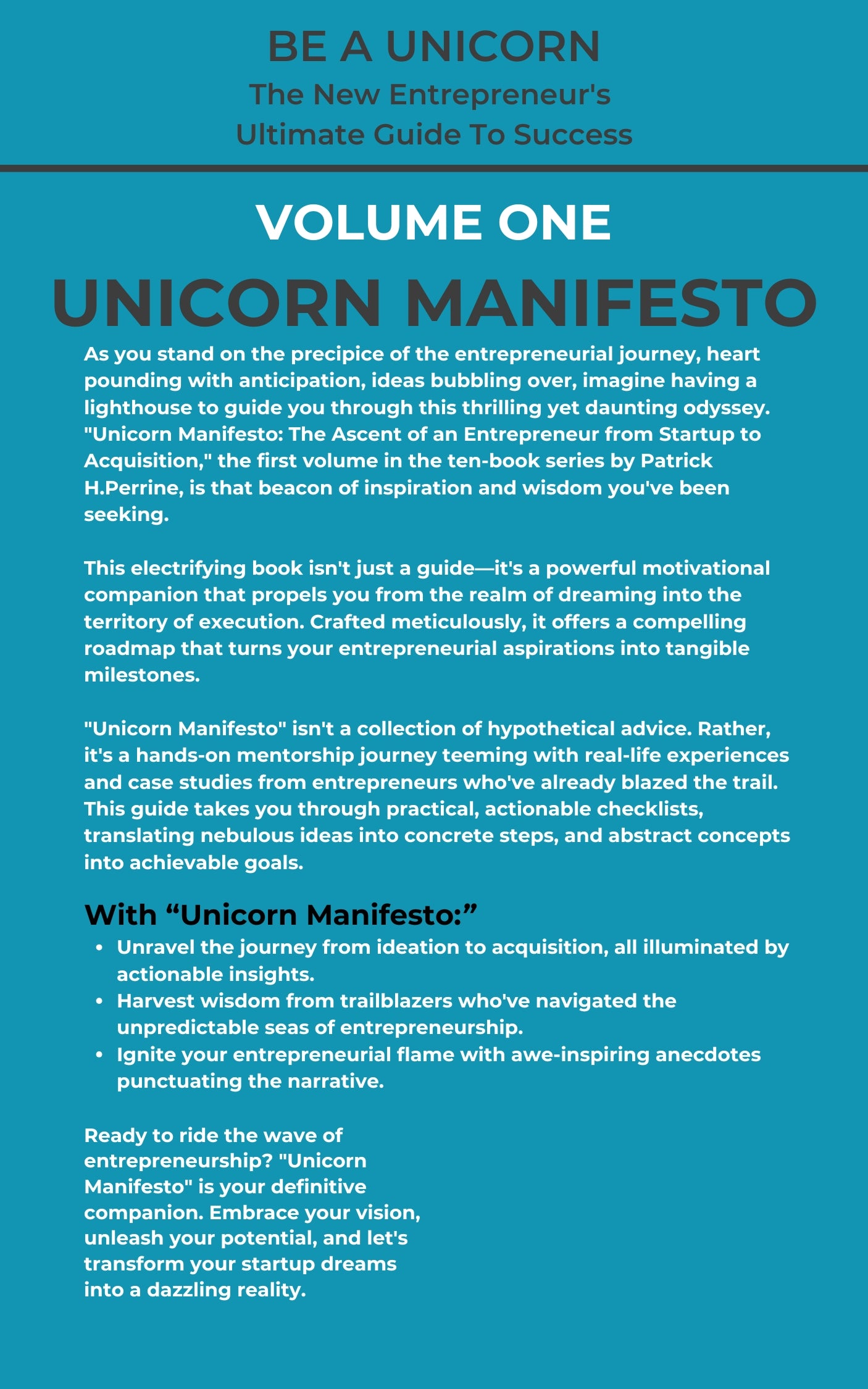 Vol 1 of the Be A Unicorn Series: Unicorn Manifesto